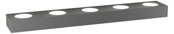 Applique moderna top light beaside 1190 a9 gx53 led metallo biemissione lampada parete - Top Light