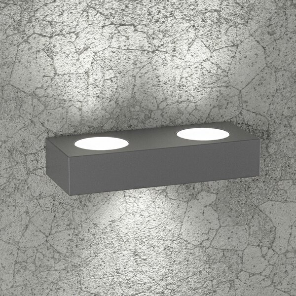 Applique moderna top light beaside 1190 a3 gx53 led metallo biemissione lampada parete - Top Light