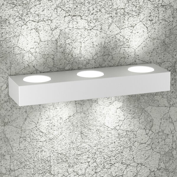 Applique moderna top light beaside 1190 a5 gx53 led metallo biemissione lampada parete - Top Light