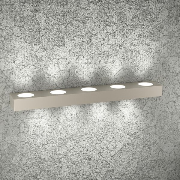 Applique moderna top light beaside 1190 a9 gx53 led metallo biemissione lampada parete - Top Light