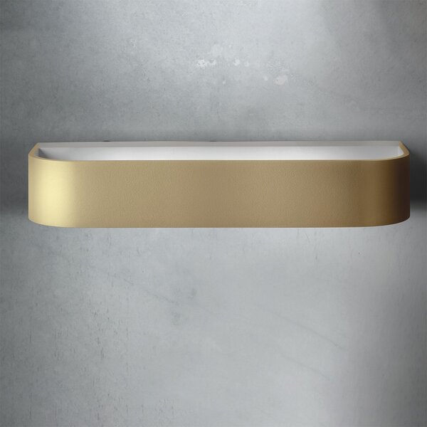 Applique classico promoingross handles a22 mg led metallo oro lampada parete monoemissione - Promoingross