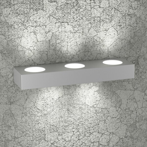 Applique moderna top light beaside 1190 a5 gx53 led metallo biemissione lampada parete - Top Light