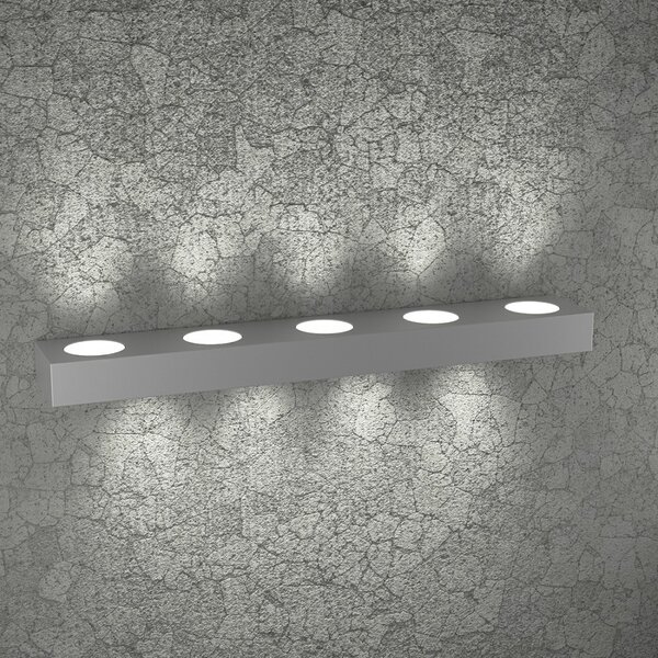 Applique moderna top light beaside 1190 a9 gx53 led metallo biemissione lampada parete - Top Light