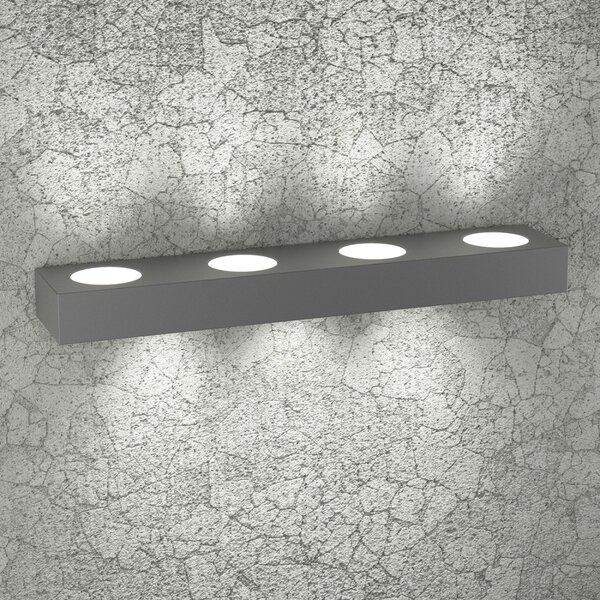 Applique moderna top light beaside 1190 a7 gx53 led metallo biemissione lampada parete - Top Light