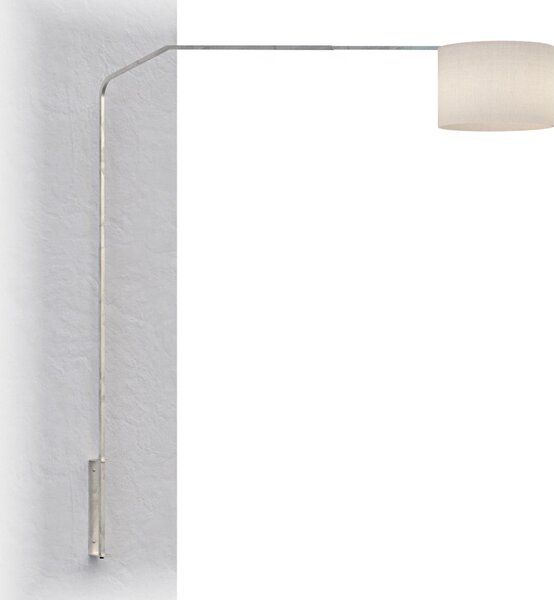 Piantana parete arco moderna top light slope 1188 b7 e27 led metallo tessuto lampada braccio parete - Top Light