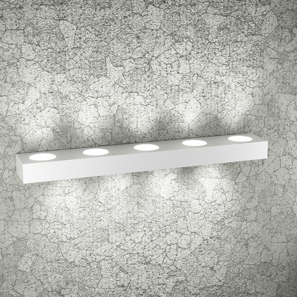 Applique moderna top light beaside 1190 a9 gx53 led metallo biemissione lampada parete - Top Light