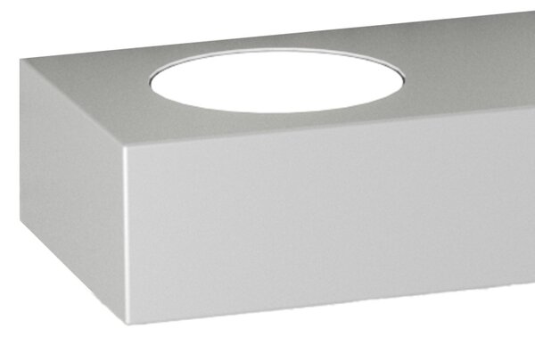 Applique moderna top light beaside 1190 a3 gx53 led metallo biemissione lampada parete - Top Light