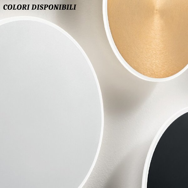 Applique moderno gea luce fortuna ap bianco 1640lm lampada parete - Gea Luce