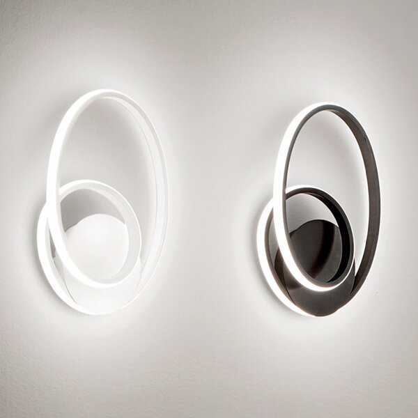 Applique moderna gea luce diva a led alluminio silicone lampada parete - Gea Luce