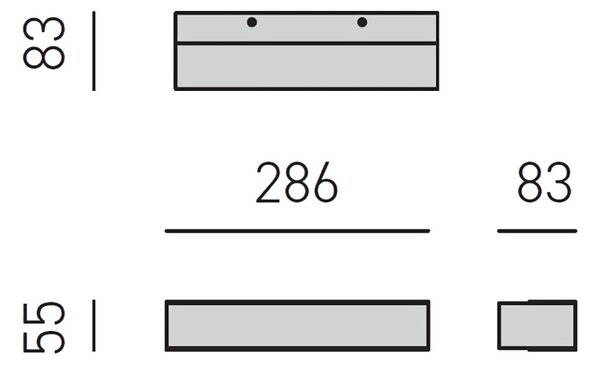 Applique led gea luce gap gap510c lampada parete moderna biemissione modulo led integrato - Gea Luce