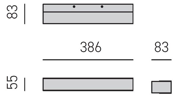 Applique led gea luce gap gap511 lampada parete moderna biemissione modulo led integrato - Gea Luce