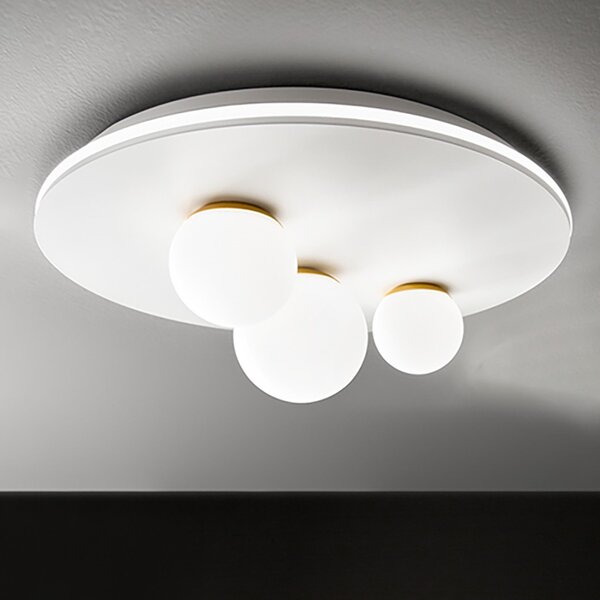 Plafoniera led sfere perenz ball 8004 b lc 2976lm 3000°k lampada soffitto moderna classica - Perenz