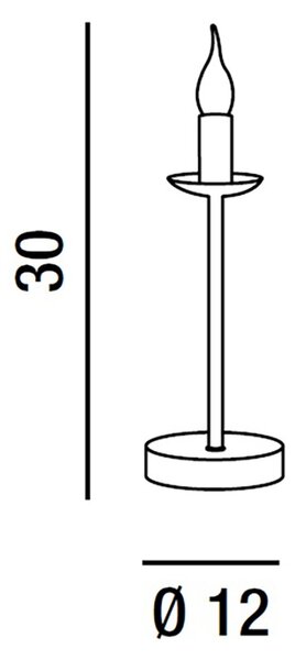 Abat-jour classica contemporanea perenz ducale 6268 b e14 led lampada tavolo - Perenz