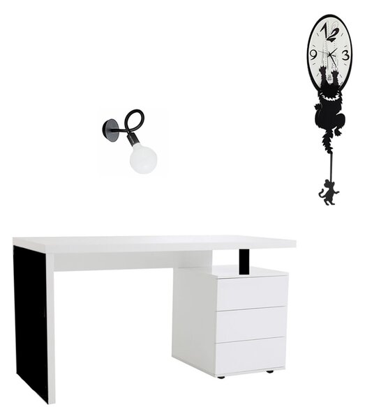 Applique moderno perenz bulbo 6682 n led e27 lampada parete braccio orientabile metallo gomma - Perenz