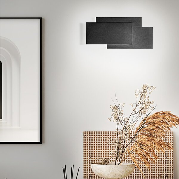 Applique moderno perenz dip 6750 n lc led lampada parete alluminio - Perenz