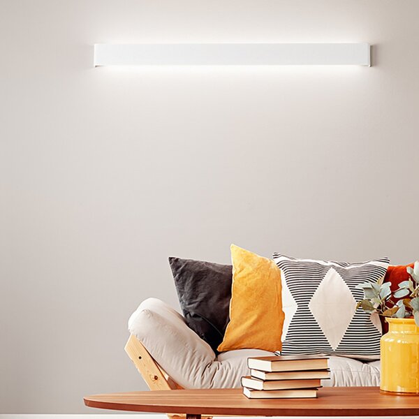 Applique moderno perenz way 6713 b lc led 110cm lampada parete biemissione metallo - Perenz