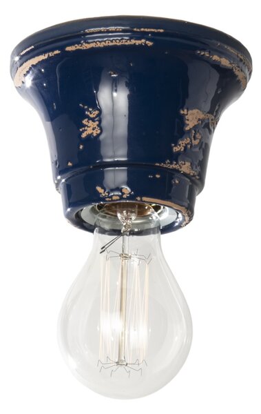 Plafoniera toscot torino 837 55 e27 led maiolica toscana lampada soffittoartigianale rustica terracotta - Toscot