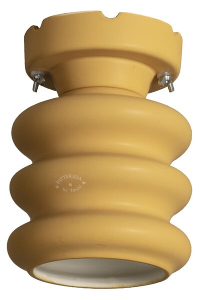 Plafoniera toscot battersea 956 p gu10 led ceramica lampada soffitto artigianale rustica - Toscot