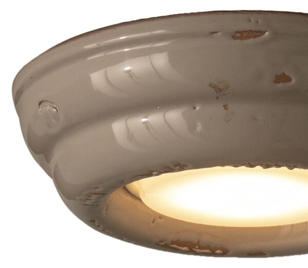 Plafoniera toscot torino 839 51 gx53 led maiolica toscana lampada soffitto artigianale rustica - Toscot