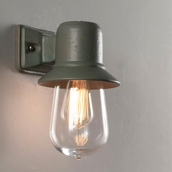 Applique toscot novecento 930 95 ip44 e27 led maiolica toscana lampada parete artigianale rustica - Toscot