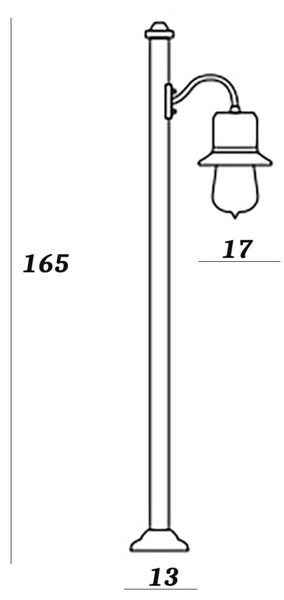 Lampioncino toscot novecento 932 gs ip44 e27 led galestro lampada terra artigianale rustica terracotta - Toscot