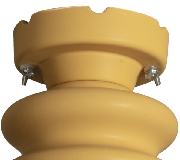 Plafoniera toscot battersea 956 p gu10 led ceramica lampada soffitto artigianale rustica - Toscot