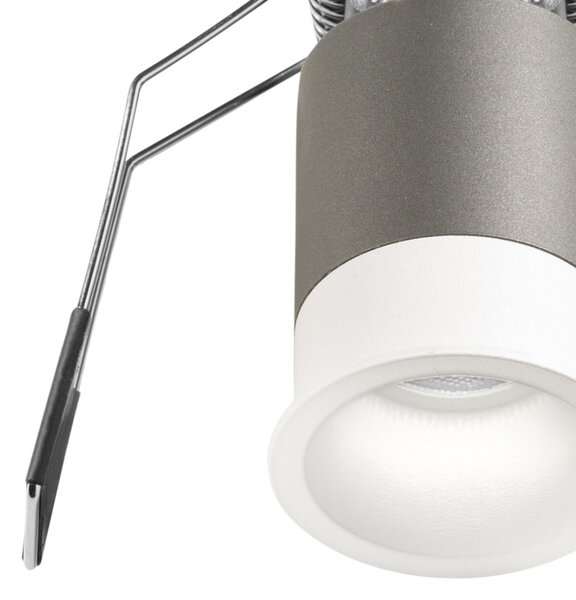 Faretto incasso bianco alluminio gea led gfa1100c led 3000k 230lm spot tondo moderno led integrato - Gea Led