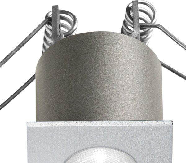 Faretto incasso bianco alluminio gea led gfa1092c led 3000k 230lm spot quadrato moderno led integrato - Gea Led