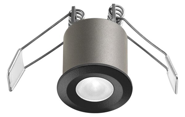 Faretto incasso nero alluminio gea led gfa1091n led 4000k 250lm spot tondo moderno led integrato - Gea Led