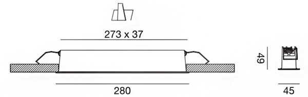 Faretto incasso bianco alluminio gea led gfa1121n led 4000k 1650lm moderno led integrato - Gea Led
