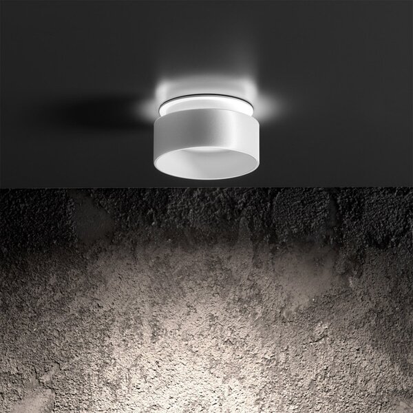 Faretto incasso bianco gea led gfa1210 gu10 led ip20 alluminio metacrilato lampada soffitto biemissione - Gea Led