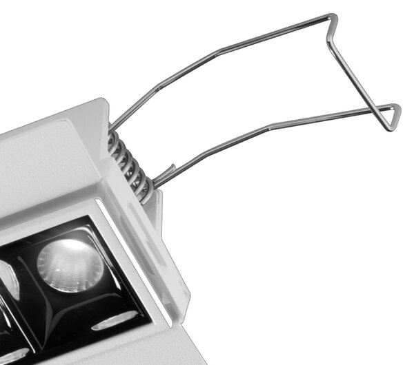 Faretto incasso nero alluminio gea led gfa1130c led 3000k 800lm moderno led integrato - Gea Led
