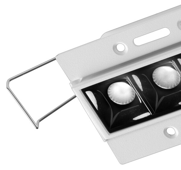 Faretto incasso nero alluminio gea led gfa1130c led 3000k 800lm moderno led integrato - Gea Led