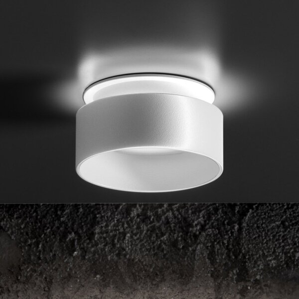 Faretto incasso bianco gea led gfa1210 gu10 led ip20 alluminio metacrilato lampada soffitto biemissione - Gea Led