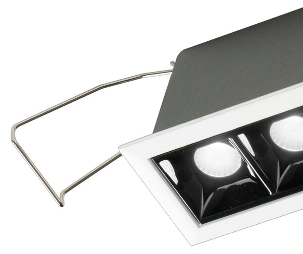 Faretto incasso bianco alluminio gea led gfa1120n led 4000k 830lm moderno led integrato - Gea Led