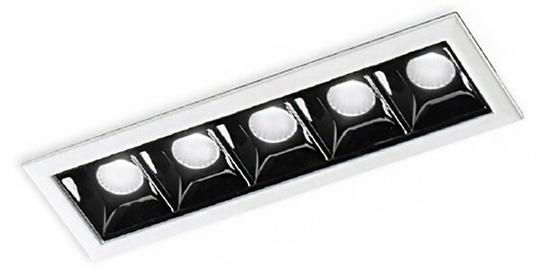 Faretto incasso bianco alluminio gea led gfa1120n led 4000k 830lm moderno led integrato - Gea Led