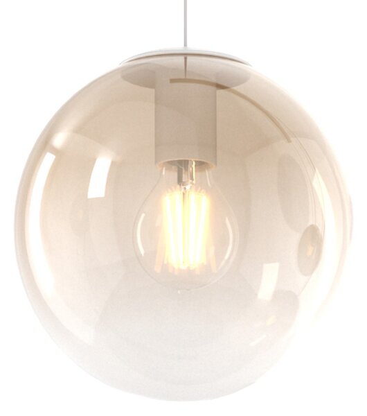Applique moderna top light big eclipse 1194 b a am e27 led vetro lampada parete sfera globo - Top Light