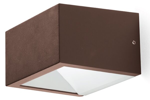 Applique corten gea led ges1160 ip54 led bianco dinamico lampada parete classica esterno - Gea Led