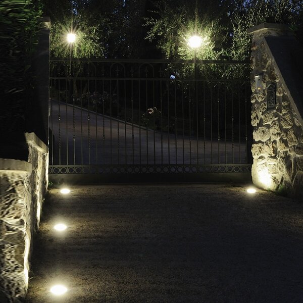Faretto incasso sovil route 828 09 gu10 led ip65 acciaio incasso terra parete - Sovil Illuminazione