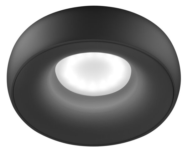 Faretto incasso nero gea led gfa1171 gu10 led ip20 alluminio lampada soffitto tondo - Gea Led