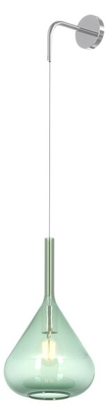 Applique moderna top light kona 1177 cr a ve e27 led lampada parete vetro - Top Light