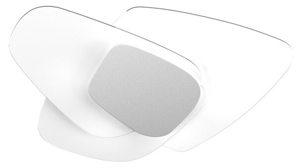Plafoniera vetro top light strategy 1196 plm e27 led lampada soffitto parete moderna - Top Light