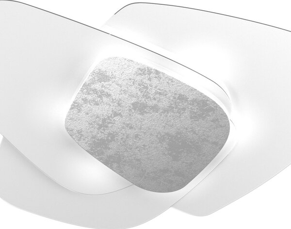 Plafoniera vetro top light strategy 1196 plm fa e27 led lampada soffitto parete - Top Light