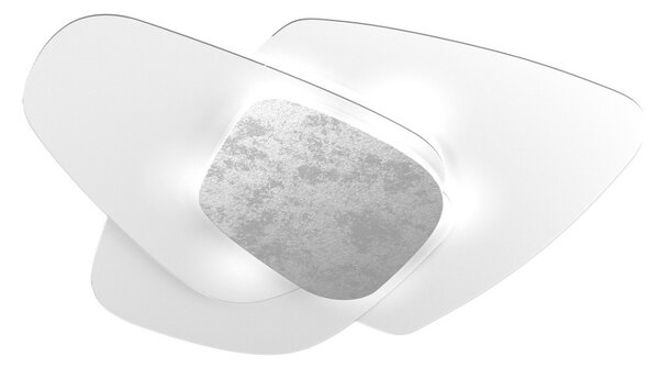 Plafoniera vetro top light strategy 1196 plm fa e27 led lampada soffitto parete - Top Light