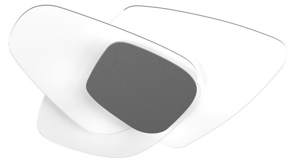 Plafoniera vetro top light strategy 1196 plm ga e27 led lampada soffitto parete moderna - Top Light