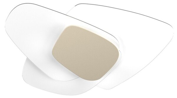 Plafoniera vetro top light strategy 1196 plm e27 led lampada soffitto parete moderna - Top Light