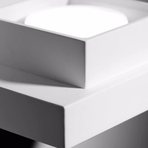 Applique gesso sforzin sibari t379 gx53 led monoemissione lampada parete - Sforzin Illuminazione