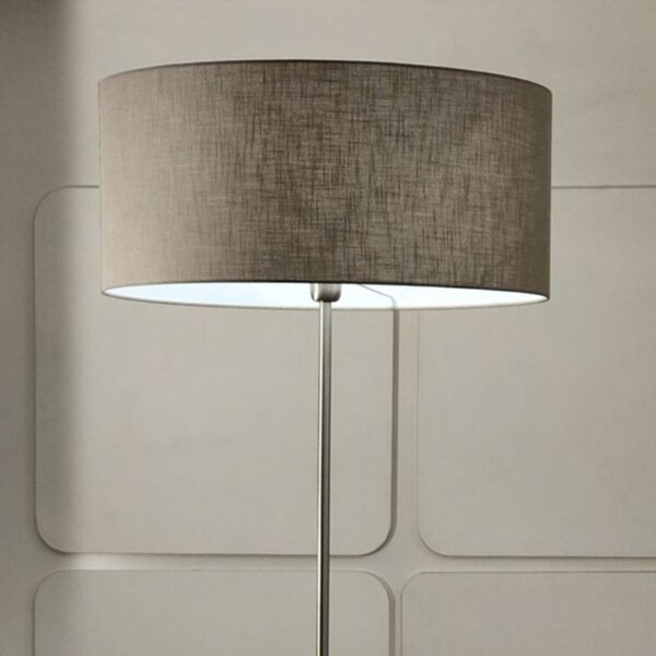 Piantana illuminando cilindro te 58 e27 led metallo tessuto cilindro lampada terra classica moderna - Illuminando