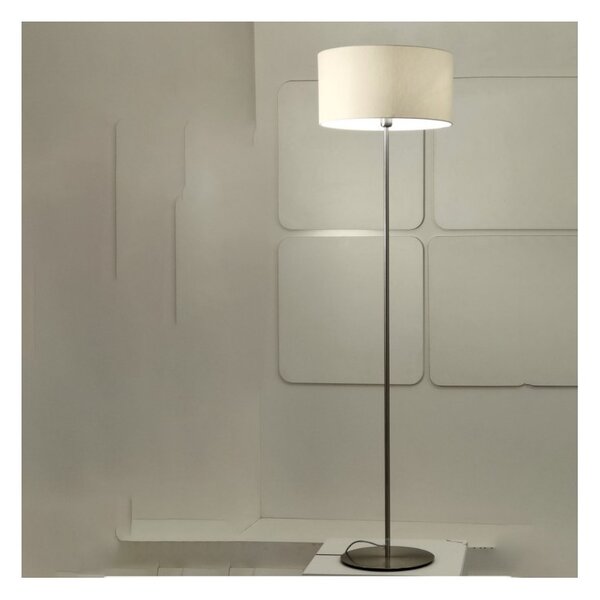 Piantana illuminando cilindro te 43 e27 led metallo tessuto lampada terra classica moderna - Illuminando
