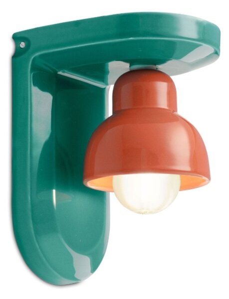 Applique ceramica ferroluce decò berimbau c2600 e27 led lampada parete classica contemporanea - Decò